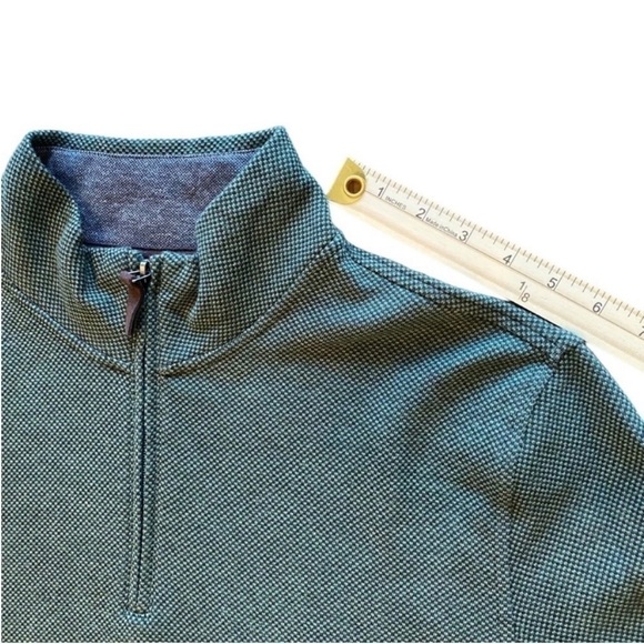 Green Quarter-Zip Sweater Large - Picture 4 of 8